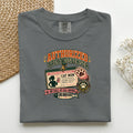 Authorized Treat Dispenser graphic tee in Pepper, folded mockup