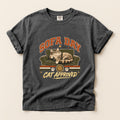 Sofa Day Cat Approved graphic tee in Pepper, flat lay