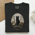 House Cat House Witch graphic tee in Black, folded flat lay