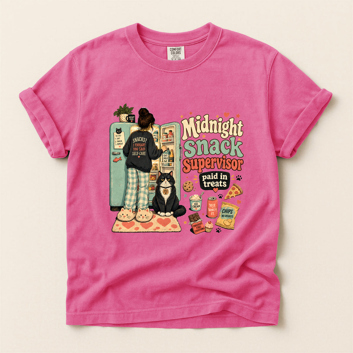 Midnight Snack Supervisor – Crunchberry Comfort Colors tee