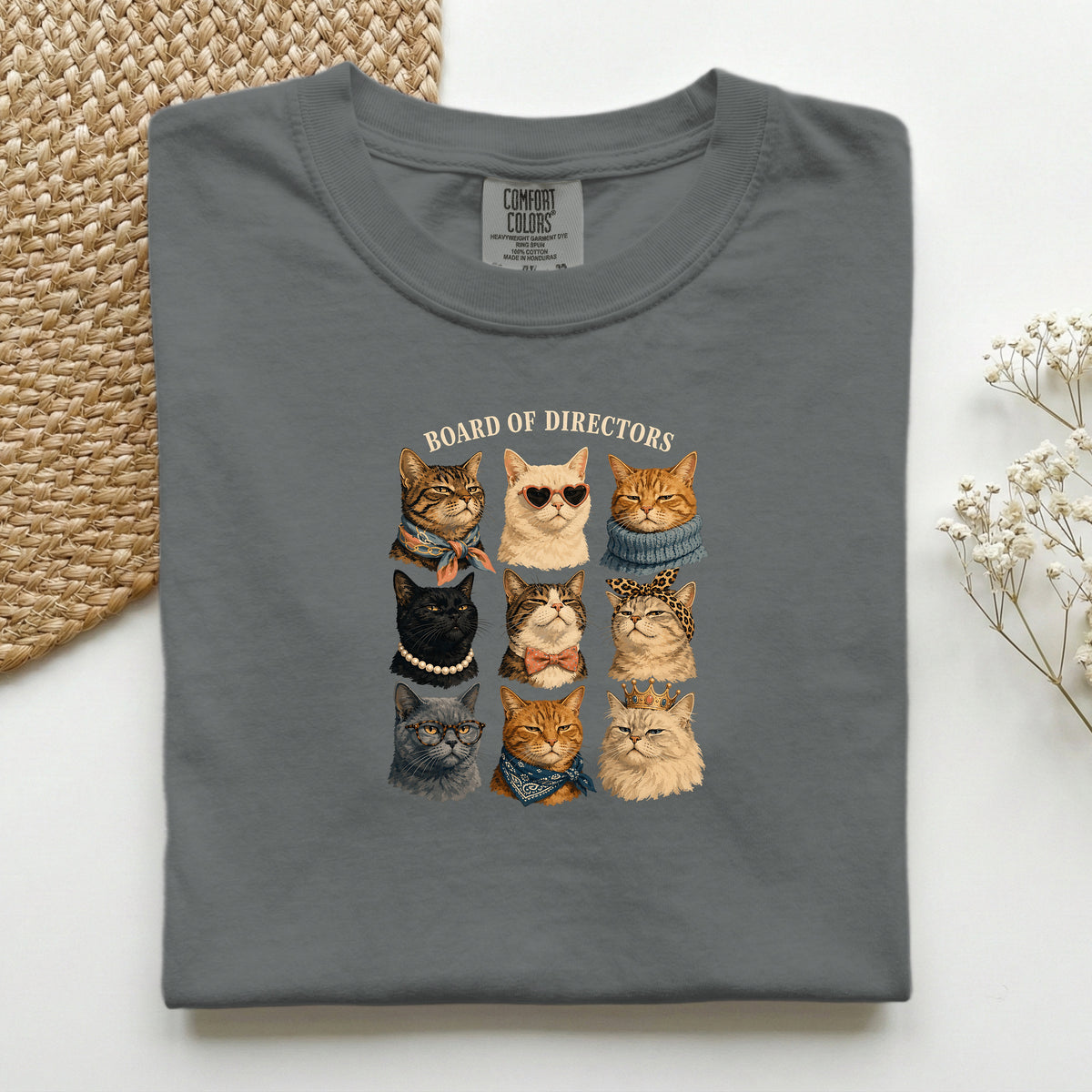 Board Of Directors graphic tee in Pepper, folded flat lay