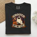Ghosted By My Cat graphic tee in Black, folded flat lay