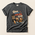 One More Cat Pic graphic tee in Pepper, folded flat lay