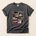 Tiny Roommates Massive Attitude graphic tee in Pepper, folded flat lay