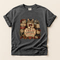 Treat Cabinet Security graphic tee in Pepper, folded flat lay