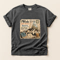 Wish You Were Here graphic tee in Pepper, folded flat lay