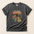 Currently Unavailable, Cat on Lap graphic tee in Pepper, flat lay