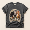 National Cat Day graphic tee in Pepper, flat lay